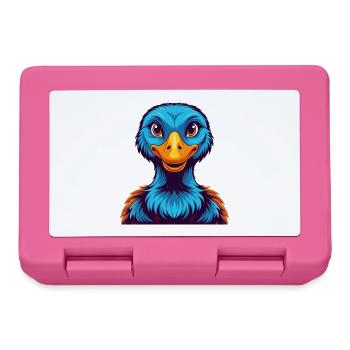 Goose Colorful Kawaii Cartoon Character Clipart - Lunchbox - pink - Front