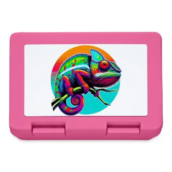 Chamäleon - Brotdose - Pink - Vorne