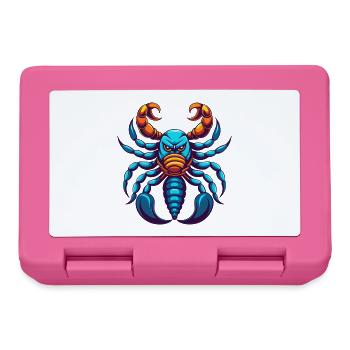 Scorpion coloré Kawaii Dessin animé Personnage Clipart - Boîte à goûter - rose - Devant