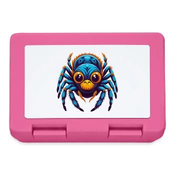 araignée coloré Kawaii personnage de dessin animé Clipart - Boîte à goûter - rose - Devant