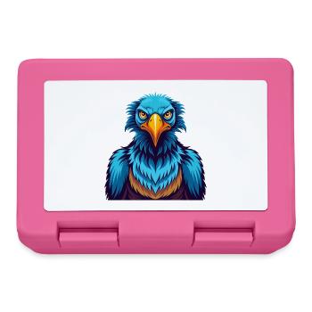Vulture Coloré Kawaii Dessin Animé Personnage Clipart - Boîte à goûter - rose - Devant