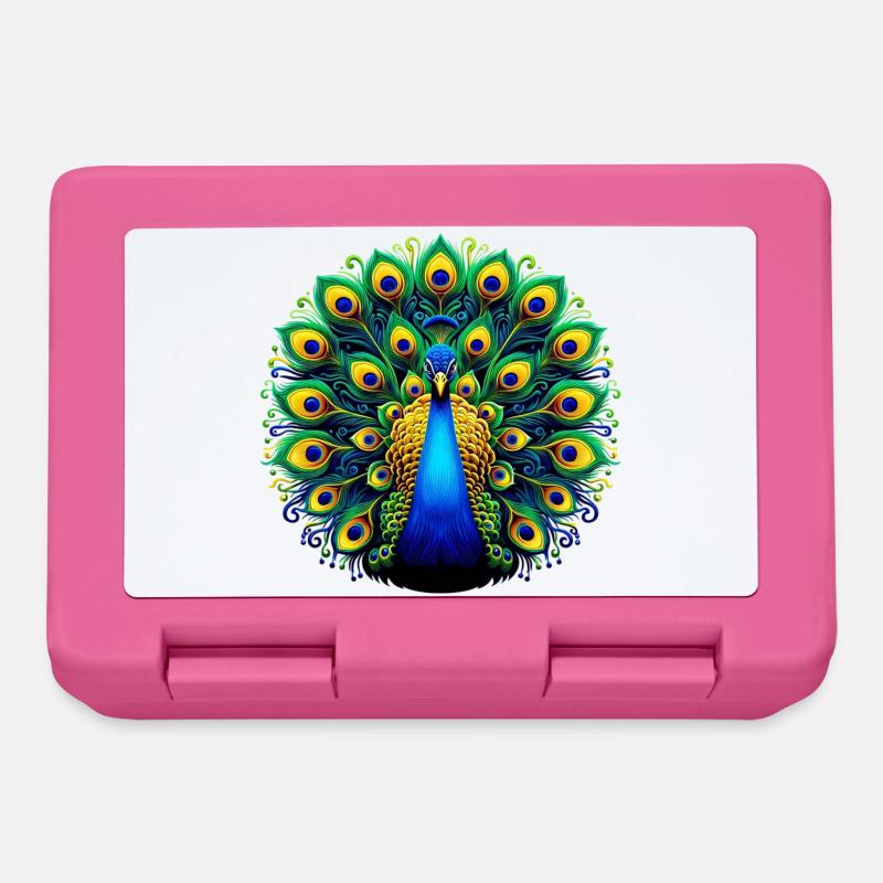 Pfau - Brotdose - Pink