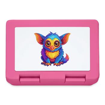 Aye Aye Bunte Kawaii Cartoon Figur Clipart - Brotdose - Pink - Vorne