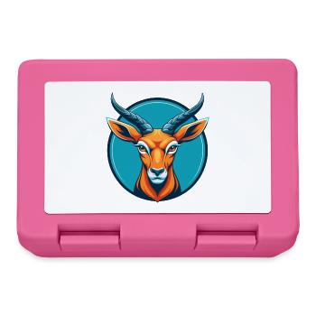 Impala süße Kawaii Cartoon Clipart Tier Haustier Logo - Brotdose - Pink - Vorne