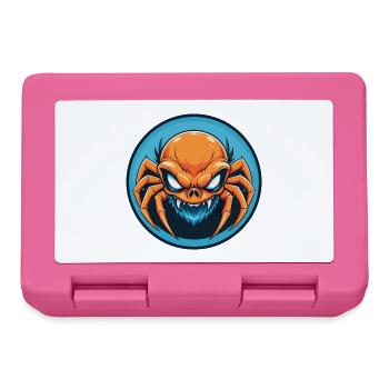 Spinne Niedliche Kawaii Cartoon Clipart Tier Haustier Logo - Brotdose - Pink - Vorne