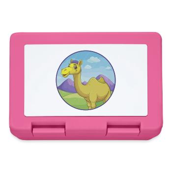 Camel Cute Kawaii Cartoon Clipart Animal Pet - Lunchbox - pink - Front