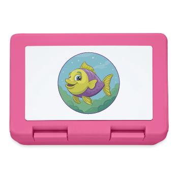 Poisson Mignon Kawaii Dessin animé Clipart Animal de compagnie - Boîte à goûter - rose - Devant