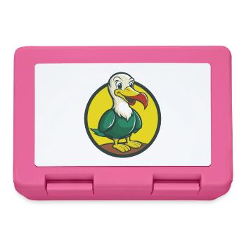 Albatross Cute Kawaii Cartoon Clipart Pet Animal - Lunchbox - pink - Front