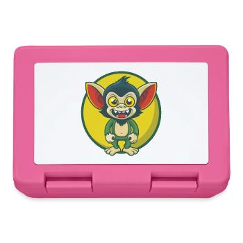 Aye Aye Niedliche Kawaii Cartoon Clipart Haustier Tier - Brotdose - Pink - Vorne