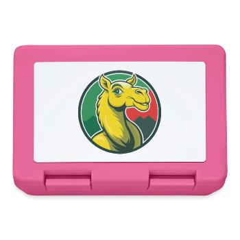 Camel Cute Kawaii Cartoon Clipart Pet Animal - Lunchbox - pink - Front