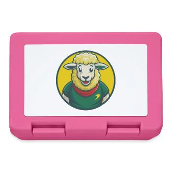 Sheep Cute Kawaii Cartoon Clipart Pet Animal - Lunchbox - pink - Front