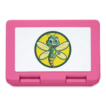 Libelle Niedliche Kawaii Cartoon Clipart Haustier Tier - Brotdose - Pink - Vorne
