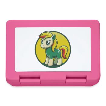 Pony Cute Kawaii Cartoon Clipart Pet Animal - Lunchbox - pink - Front