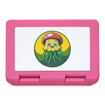 Méduse mignon Kawaii dessin animé Clipart Animal de compagnie - Boîte à goûter - rose - Devant
