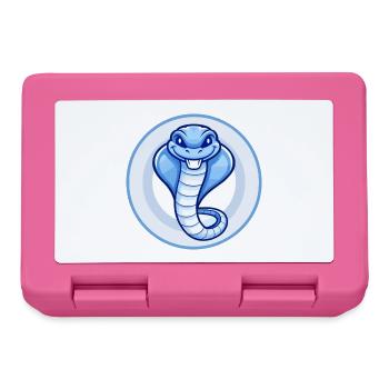 Cobra Blue Kawaii Cartoon Character Clipart Pet - Lunchbox - pink - Front