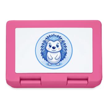 Igel Blau Kawaii Cartoon Figur Clipart Haustier - Brotdose - Pink - Vorne