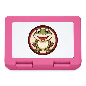 Frog Colorful Kawaii Cartoon Character Clipart Pet - Lunchbox - pink - Front