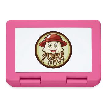 Méduse Coloré Kawaii Dessin Animé Personnage Animal de compagnie - Boîte à goûter - rose - Devant