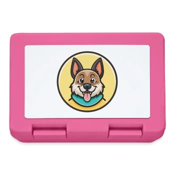 Bakharwal Hunderasse Cartoon Kawaii Clipart Tier - Brotdose - Pink - Vorne