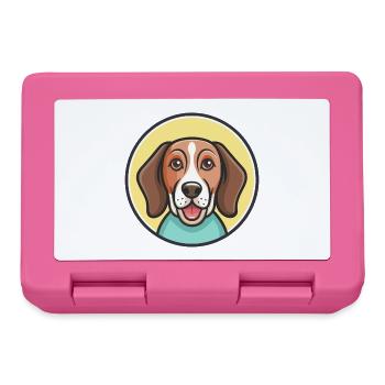 Briquet de Provence Chien Race Dessin Animé Drôle Kawaii - Boîte à goûter - rose - Devant