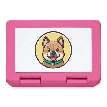Ca De Bou Hunderasse Cartoon Kawaii Clipart Tier - Brotdose - Pink - Vorne