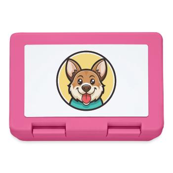 Cao De Castro Laboreiro Hunderasse Karikatur Kawaii - Brotdose - Pink - Vorne