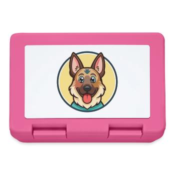 Deutscher Wachtelhund Hunderasse Karikatur Kawaii Haustier - Brotdose - Pink - Vorne