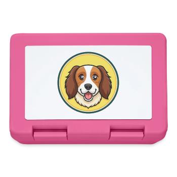 Kooikerhondje Dog Breed Cartoon Kawaii Clipart Pet - Lunchbox - pink - Front