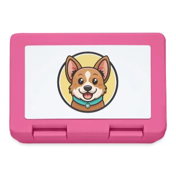Jonangi Chien Race Dessin Animé Personnage Kawaii Clipart - Boîte à goûter - rose - Devant