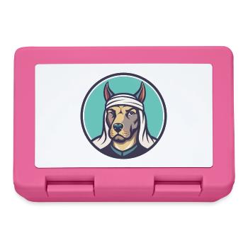Bull Arabe Chien Race Dessin Animé Kawaii Clipart Animal - Boîte à goûter - rose - Devant