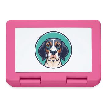Burgos pointeur chien race dessin animé Kawaii Clipart - Boîte à goûter - rose - Devant