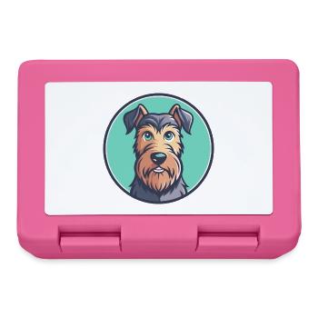 Terrier irlandais chien race dessin animé Kawaii Clipart animal de compagnie - Boîte à goûter - rose - Devant