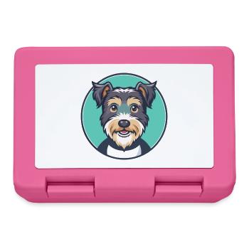 Lucas Terrier Chien Race Dessin animé Kawaii Clipart Animal de compagnie - Boîte à goûter - rose - Devant