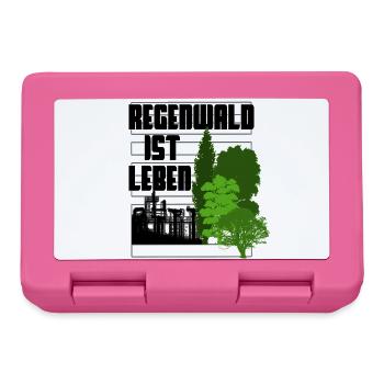 La forêt tropicale, c’est la vie - Boîte à goûter - rose - Devant