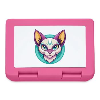 Khao Manee Chat Race Dessin Animé Kawaii Animal Pet - Boîte à goûter - rose - Devant