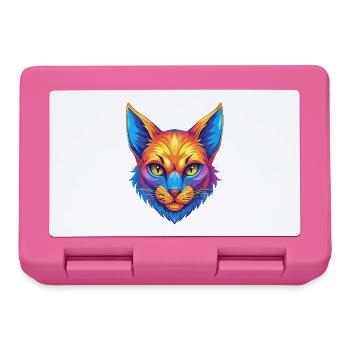 Khao Manee Chat Race Dessin Animé Kawaii Animal Pet - Boîte à goûter - rose - Devant