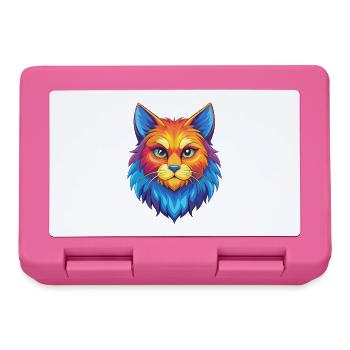 Chat Ragamuffin Race Dessin animé Kawaii Animal de compagnie - Boîte à goûter - rose - Devant