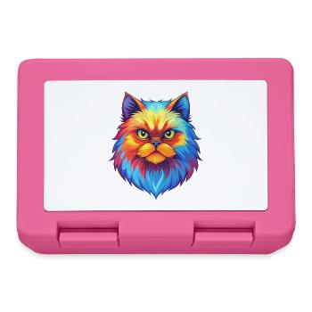 Colorpoint Chat Persan Race Dessin animé Kawaii Animal - Boîte à goûter - rose - Devant