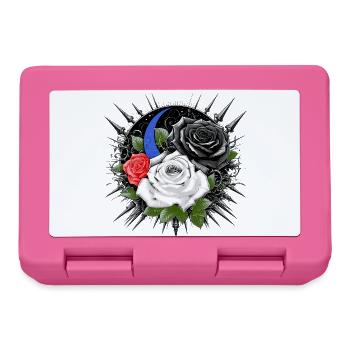 Gloomy roses with moon and thorns - Lunchbox - pink - Front