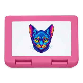 Abessinische Kurzhaarkatze Rasse Karikatur Kawaii Anim - Brotdose - Pink - Vorne