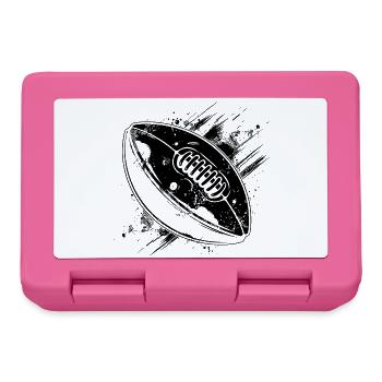 Football Ball Sketch - Lunchbox - pink - Front