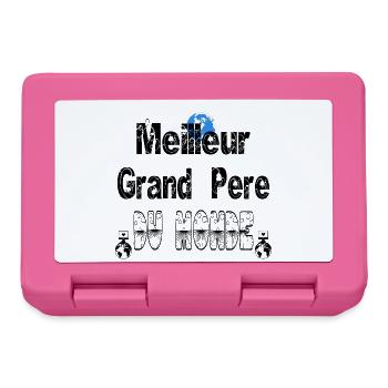 Meilleure Grand Père du Monde - Boîte à goûter - rose - Devant