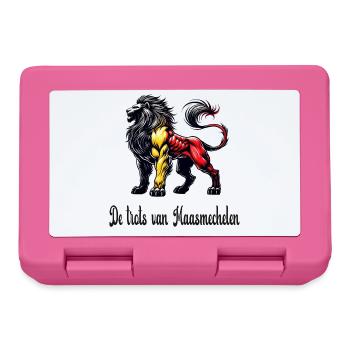 Maasmechelen Löwe Flaggen Design - Brotdose - Pink - Vorne