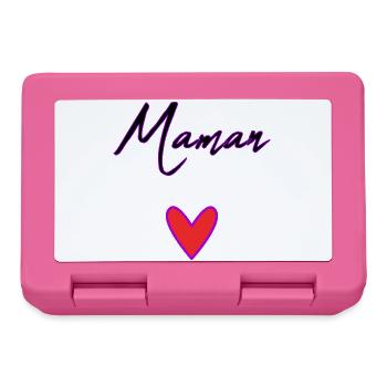 BONNE FÊTE. COEUR. BONNE FÊTE MAMAN. MAMAN - Boîte à goûter - rose - Devant