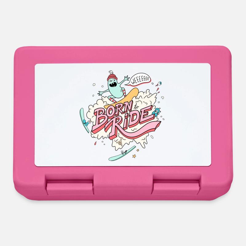 Born To Ride - Snowboard - Lunchbox - pink