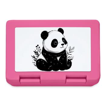 Panda - Boîte à goûter - rose - Devant
