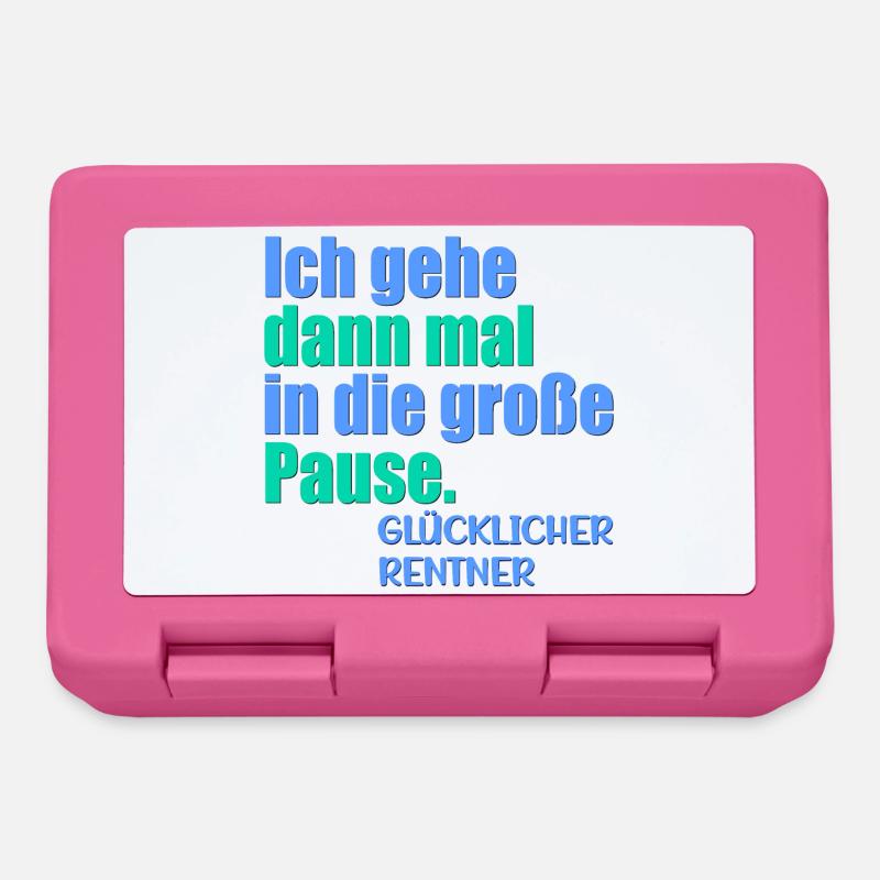 GLÜCKLICHER RENTNER RENTE - Brotdose - Pink