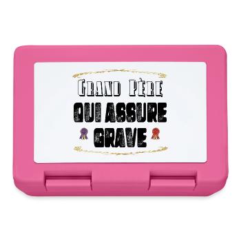 Grand Père Qui Assure Grave - Boîte à goûter - rose - Devant