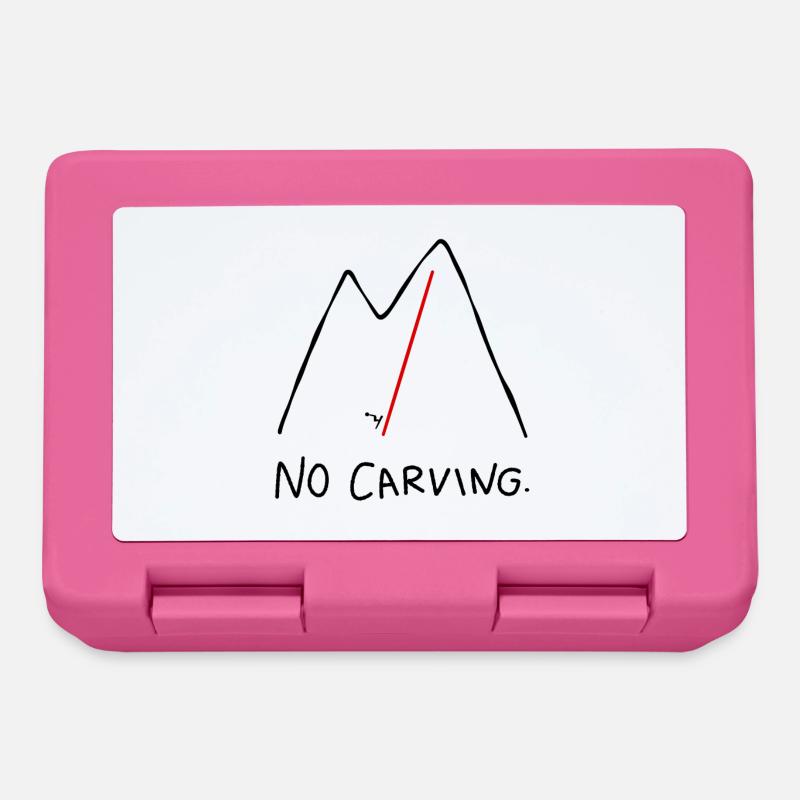 Descente pour skieurs, pas de carving - Boîte à goûter - rose