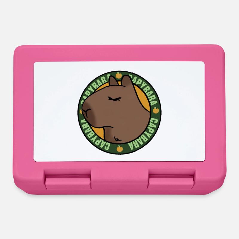 Entspannte Capybara – Chilled Vibes - Brotdose - Pink